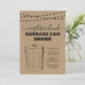 Het huisvuil van de buren kan binnenuitnodiging di kaart (Staand voorkant)