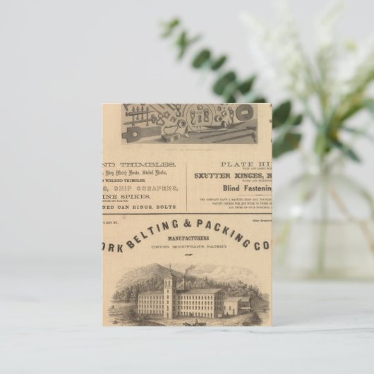 Het Hulpmiddel van de verstrekking en het Bedrijf Briefkaart (Staand voorkant)