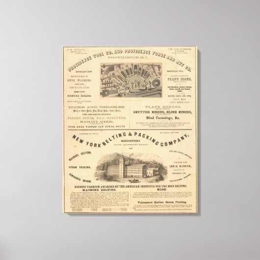 Het Hulpmiddel van de verstrekking en het Bedrijf  Canvas Afdruk (Voorkant)