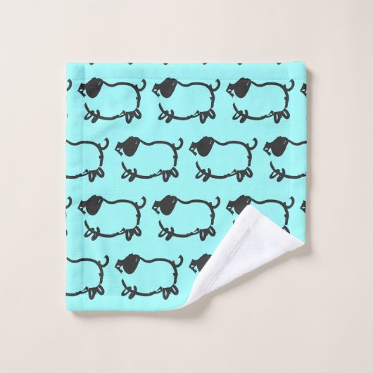 Het Humoureuze Varkenshaar 2019 kiest Kleur 2 Bath Bad Handdoek (Wasdoekje)