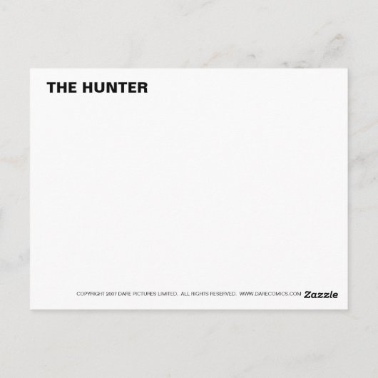 Het Hunter-Briefkaart Briefkaart (Achterkant)
