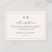 Het huren van een bruiloft in Lieu van de Kaart va Visitekaartje (Voorkant)