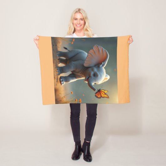 Het huren van een vlinder fleece deken (In situ)