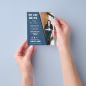 het huren van personeelBUSINESS douane logo flyer  (Hand)