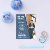 het huren van personeelBUSINESS douane logo flyer  (Enkel)