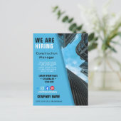 het huren van personeelBUSINESS douane logo flyer  Briefkaart (Staand voorkant)