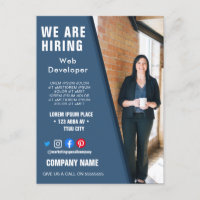 het huren van personeelBUSINESS douane logo flyer