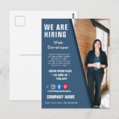 het huren van personeelBUSINESS douane logo flyer Briefkaart (Voorkant / Achterkant)