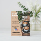 het huren van personeelBUSINESS douane logo flyer  Briefkaart (Staand voorkant)