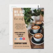 het huren van personeelBUSINESS douane logo flyer  Briefkaart (Voorkant / Achterkant)