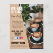 het huren van personeelBUSINESS douane logo flyer  Briefkaart (Voorkant)