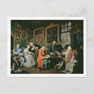 Het huwelijk a la Mode: I - The Marriage Settlemen Briefkaart