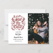 Het huwelijk bewaart de Botanische Datum van de Fo Magnetische Uitnodiging (Voorkant)