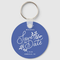 Het huwelijk bewaart de Datum Botanische Blauw Cal