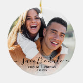 Het huwelijk bewaart de Datum Calligrafie van de Keramisch Ornament (Achterkant)