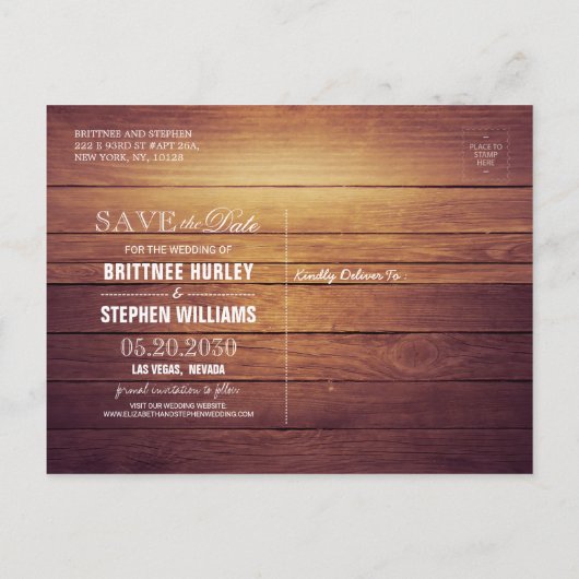 Het huwelijk bewaart de Datum Champagne Glasses Wo Aankondigingskaart (Achterkant)