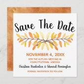 Het huwelijk bewaart de datum die de minimale herf aankondiging (Voorkant / Achterkant)