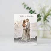 Het huwelijk bewaart de Datum  Doopvont van het Ma Briefkaart (Staand voorkant)