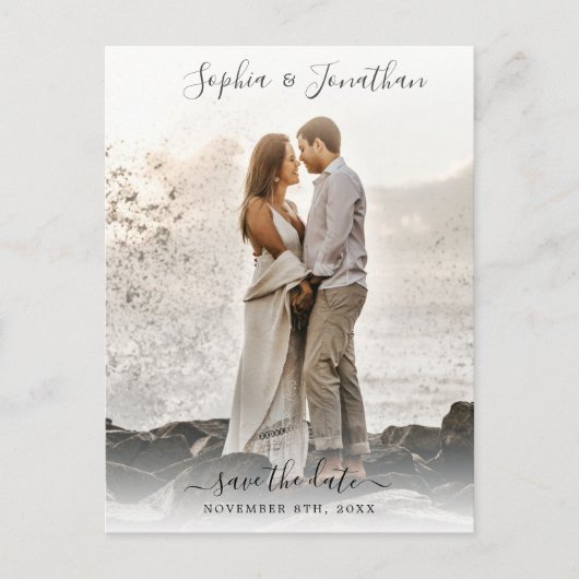 Het huwelijk bewaart de Datum  Doopvont van het Ma Briefkaart (Voorkant)