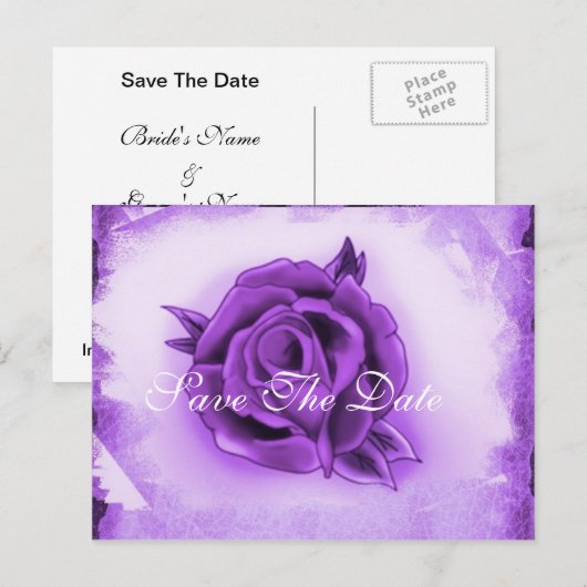 Het huwelijk bewaart de Datum Kaarten (Voorkant / Achterkant)