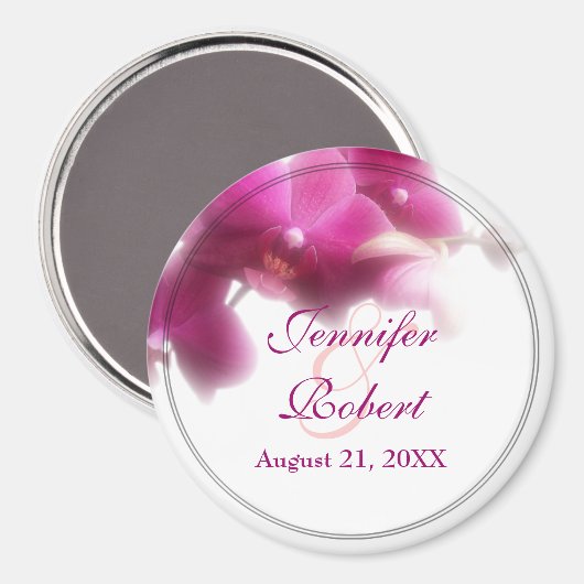 Het huwelijk bewaart de Datum Magnet (Voorkant / Achterkant)