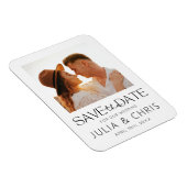 Het huwelijk bewaart de Datum Magnet met Foto Magneet (Rechterzijde)