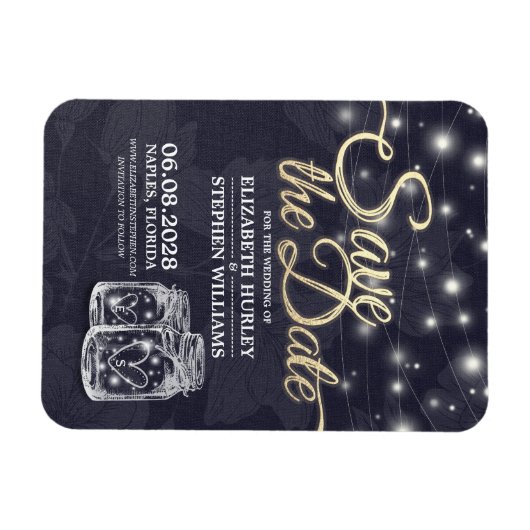 Het huwelijk bewaart de Datum Mason het Blauw van  Magneet (Horizontaal)