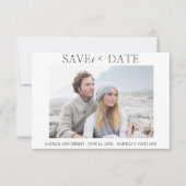 Het huwelijk bewaart de Datum met Één Uitnodiging  (Voorkant)