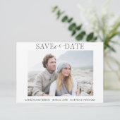 Het huwelijk bewaart de Datum met Één Uitnodiging  (Staand voorkant)