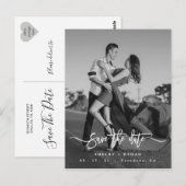 Het huwelijk bewaart de Datum Uitnodiging, sparen  Briefkaart (Voorkant / Achterkant)