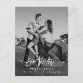 Het huwelijk bewaart de Datum Uitnodiging, sparen  Briefkaart (Voorkant)