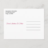 Het huwelijk bewaart de datum waarop de Blauwgroen Aankondigingskaart (Achterkant)