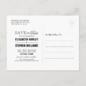 Het huwelijk bewaart de Datum Waterverf Succulente Aankondigingskaart (Achterkant)