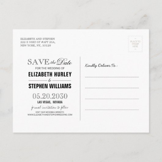 Het huwelijk bewaart de Datum Waterverf Succulente Aankondigingskaart (Achterkant)