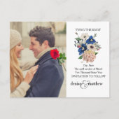 Het huwelijk bewaart de datumkaarten aankondigingskaart (Voorkant)