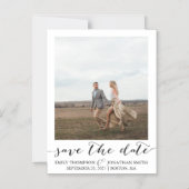 Het huwelijk bewaart de Datummagneten met één Afbe Magnetische Uitnodiging (Voorkant)