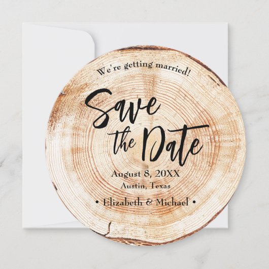 Het huwelijk bewaart de de plakboom van de datumsc kaart (Voorkant)