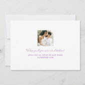 Het huwelijk bewaart de Foto's van de Datum Chic E Kaart (Achterkant)