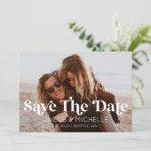 Het huwelijk bewaart de Minimale Foto van het Afbe Kaart (Staand voorkant)