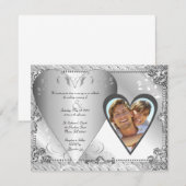 Het huwelijk bewaart de Uitnodiging van de Datum (Voorkant / Achterkant)