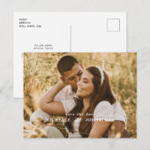 Het huwelijk bewaart het Briefkaart van de Aankond (Voorkant / Achterkant)