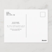 Het huwelijk bewaart het Briefkaart van de Aankond (Achterkant)