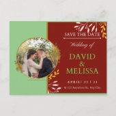 Het huwelijk bewaart het Briefkaart van de Datum (Voorkant)