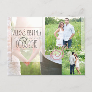 Het huwelijk bewaart het Briefkaart van de Datum