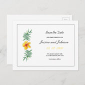 Het huwelijk bewaart het Briefkaart van de Datum (Voorkant / Achterkant)