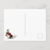 Het huwelijk bewaart het Briefkaart van de Datum (Achterkant)