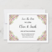 Het huwelijk bewaart het Briefkaart van de Datum (Voorkant)