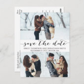 Het huwelijk bewaart het Briefkaart van de Datum m (Voorkant / Achterkant)