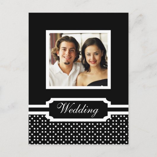 Het huwelijk bewaart het Malplaatje van de Datum F Aankondigingskaart (Voorkant)