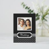 Het huwelijk bewaart het Malplaatje van de Datum F Aankondigingskaart (Staand voorkant)